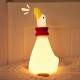 Light Friendly Looking Up at The Duck 3D Silicone LED Night Lamp 14cm - Pīle Nindzja - LED lampa