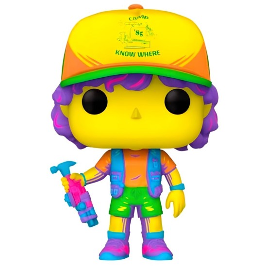 Funko POP! Stranger Things Figure 9cm - Dustin in Beef Black Light Exclusive (828) - Vinila figūriņa