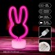 Forever Decorative Neon LED Light on Stand 24 x 11 x 8 cm (3xAA Batteries or USB plug) - Заяц - Декоративная неоновая LED лампа