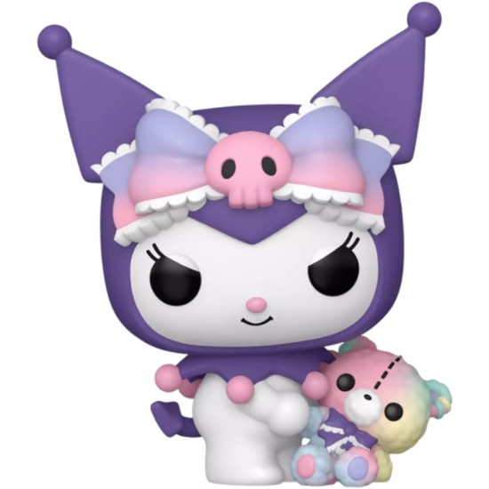 Funko POP! Hello Kitty Sanrio Figure 9cm - Kuromi with Bear Exclusive (129) - Vinila figūriņa