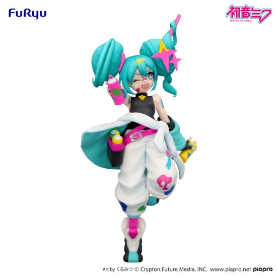 Furyu Hatsune Miku Trio-Try-iT Figure 19cm - Miku Paint Girl - Plastmasas figūriņa