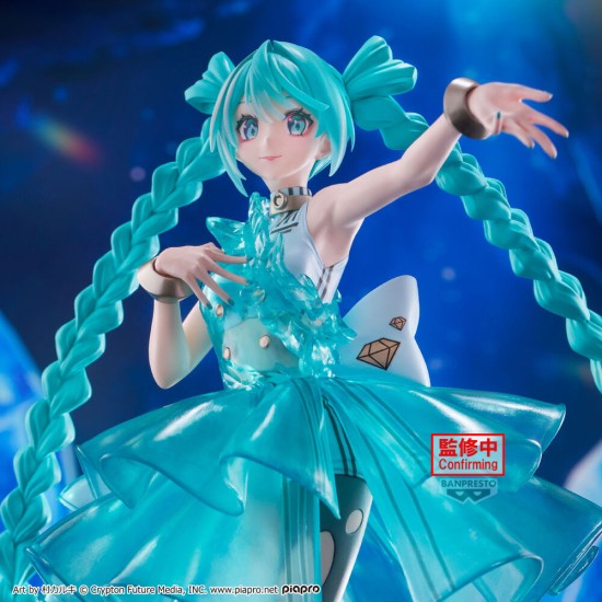 Banpresto Hatsune Miku EmeraldGem Crearluxe Figure 28cm - Miku - Plastmasas figūriņa