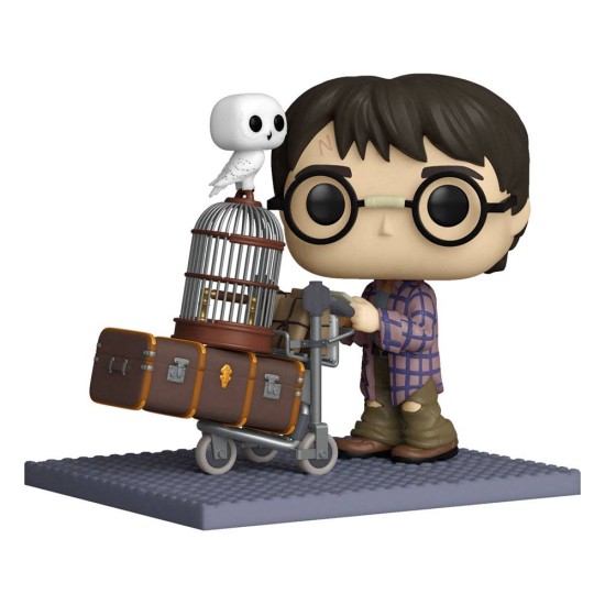 Funko POP! Harry Potter Deluxe Figure 9cm - Harry Pushing Trolley (135) - Vinyl figure