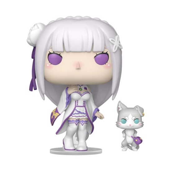 Funko POP! Re:Zero Figure 9cm - Emilia with Puck (2112) - Vinyl figure