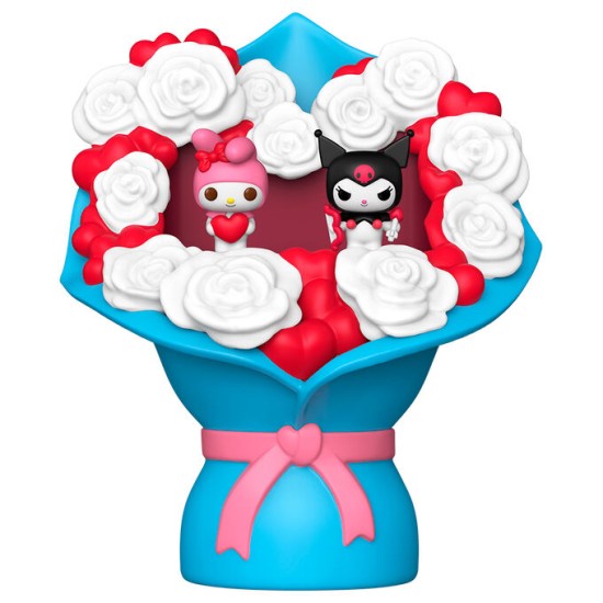 Funko POP! Hello Kitty Valentines day Bouquet with Bitty Figure - My Melody and Kuromi - Vinila figūriņa
