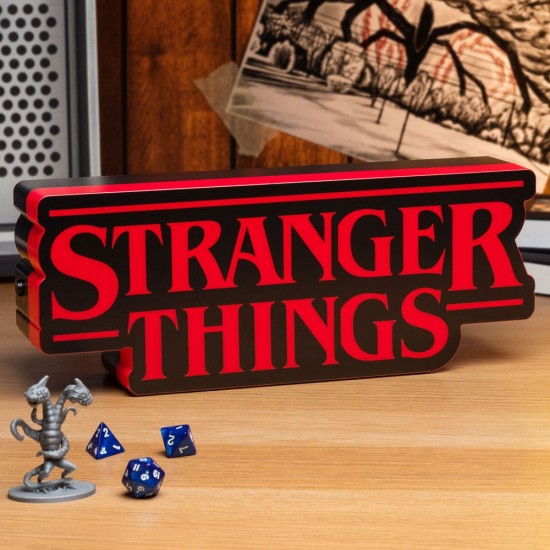 Paladone Stranger Things Lamp 12 x 23 cm with 3xAAA Batteries (not included) or USB cable - Logo - Lampa