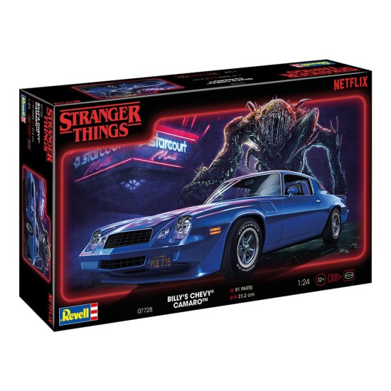Revell Stranger Things Model Kit 1/25 Chevy Camaro Z/28 19 cm - Saliekamais modelis