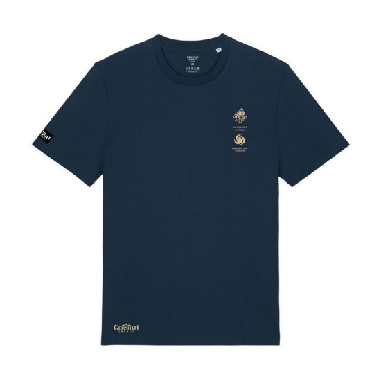 Park Agencies Genshin Impact Kamisato Ayaka Frostlake Heron T-shirt - M размер / Синий - Хлопковая майка / футболка