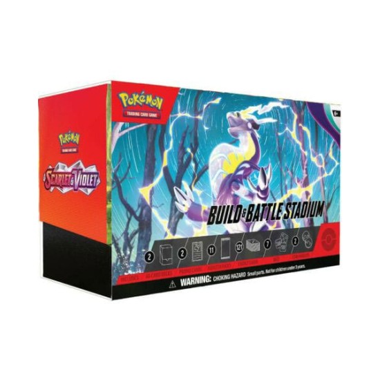 Pokemon Super Card Game TCG Trading Cards - Scarlet & Violet 02 Battle Stadium Box EN - Kāršu spēle