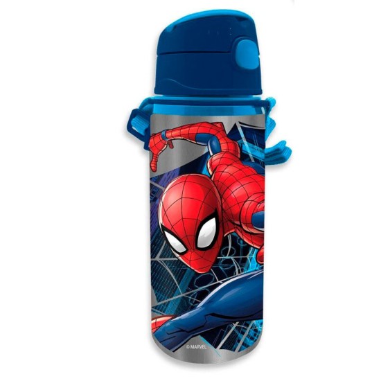 Kids Euroswan Marvel Spiderman Canteen Steel Bottle 600ml - Metāliska pudele