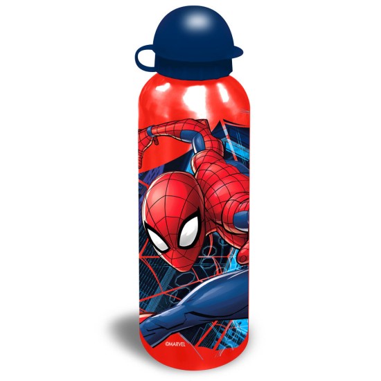 Kids Licensing Marvel Spiderman Assorted Steel Bottle 500ml - Zila - Metāliska pudele