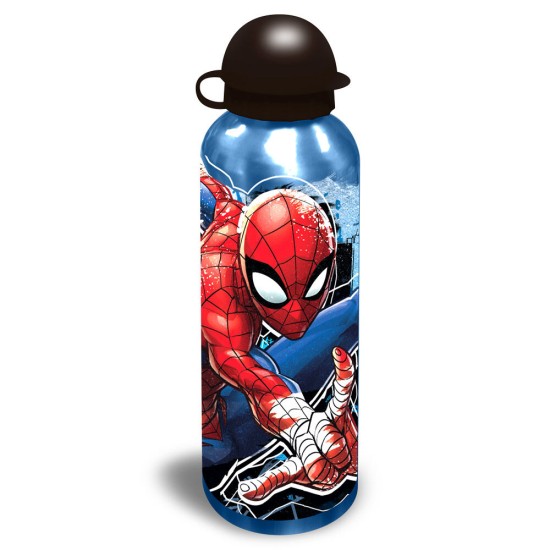 Kids Licensing Marvel Spiderman Assorted Steel Bottle 500ml - Melna - Metāliska pudele