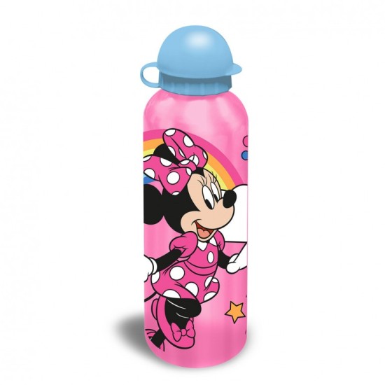 Kids Euroswan Mickey Mouse Assorted Steel Bottle 500ml - Gaiši Zila - Metāliska pudele