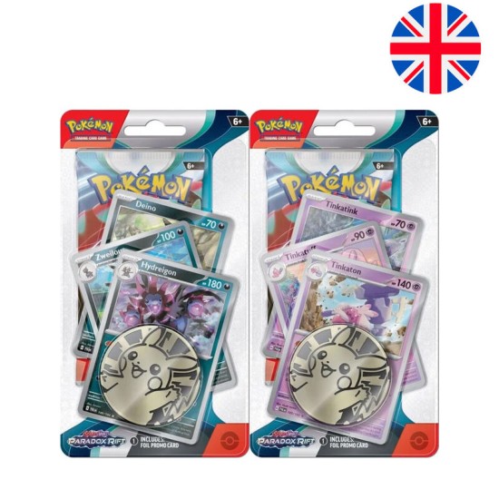 Pokemon Super Card Game TCG Trading Cards - Scarlet & Violet Paradox Rift Blister set EN - Kāršu spēle