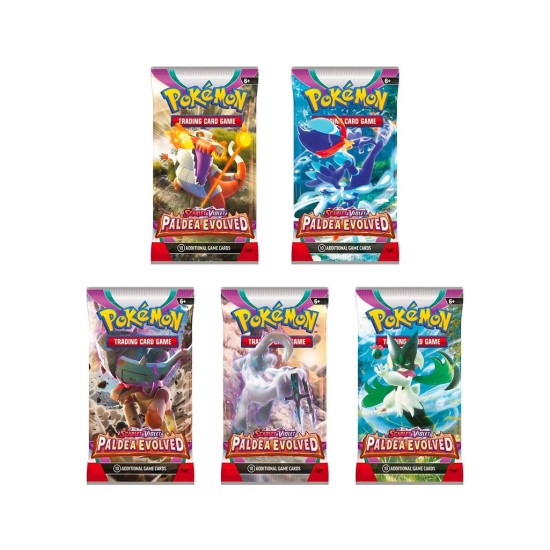Pokemon Super Card Game TCG Trading Cards - Scarlet & Purple Paldea Evoled - Booster Pack EN - Карточная Игра
