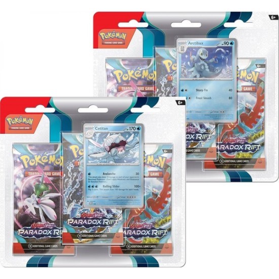 Pokemon Super Card Game TCG Trading Cards - Scarlet & Violet Paradox Rift Blister set EN - Kāršu spēle