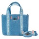 Loungefly Disney Stitch Plush Tote Shopping Bag with Coin Wallet 26 x 28 cm - Iepirkumu soma ar maku