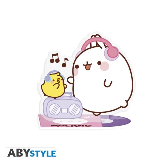 ABYstyle Molang Acryl Figure 10cm - Music fan Molang - Akrila figūriņa