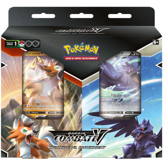 Pokemon Super Card Game TCG Trading Cards - Lycanroc vs Corviknight Battle Deck 2 pack SP - Kāršu spēle