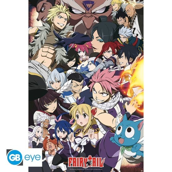 ABYstyle Fairy Tail Poster Maxi 91.5 x 61 cm - Fairy Tail vs Other guilds - Plakāts