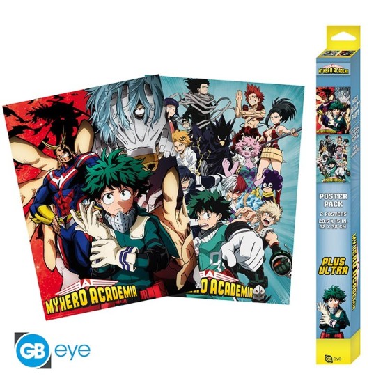 ABYstyle My Hero Academia Poster Chibi Set (2 pcs.) 52 x 38 cm - Artworks - Divi plakāti