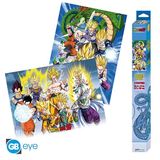 ABYstyle Dragon Ball Z Poster Chibi Set (2 pcs.) 52 x 38 cm - Groups - Divi plakāti