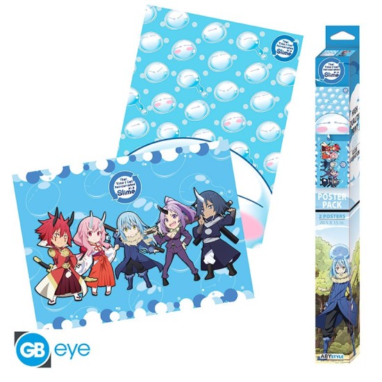 ABYstyle That Time I Got Reincarnated as a Slime Poster Chibi Set (2 pcs.) 52 x 38 cm - Artworks - Divi plakāti