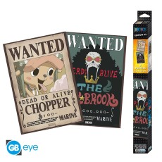 ABYstyle One Piece Poster Chibi Set (2 pcs.) 52 x 38 cm - Wanted Brook & Chopper