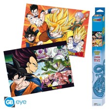 ABYstyle Dragon Ball Z Poster Chibi Set (2 pcs.) 52 x 38 cm - Saiyans