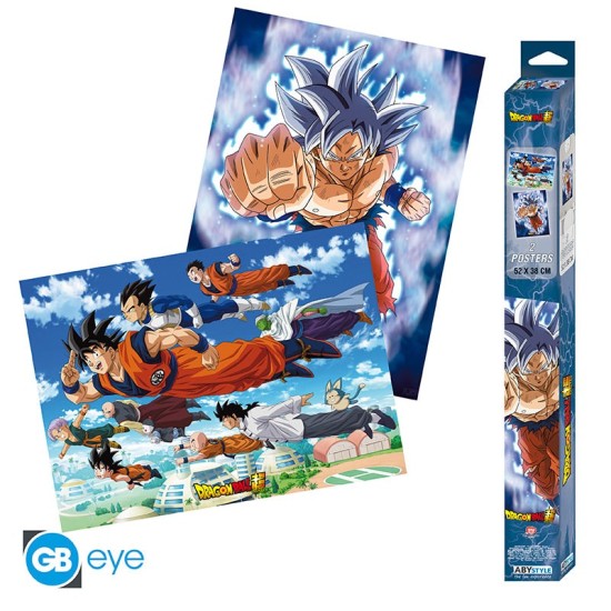 ABYstyle Dragon Ball Super Poster Chibi Set (2 pcs.) 52 x 38 cm - Goku & Friends - Divi plakāti