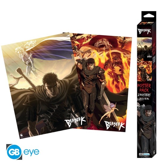 ABYstyle Berserk Poster Chibi Set (2 pcs.) 52 x 38 cm - Artworks - Divi plakāti