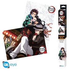 ABYstyle Demon Slayer Poster Chibi Set (2 pcs.) 52 x 38 cm - Series 3
