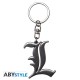 ABYstyle Death Note Keychain - L Symbol - Metālisks atslēgu piekariņš