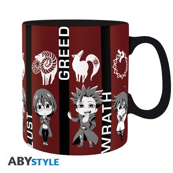 ABYstyle The Seven Deadly Sins Ceramic Mug 460ml - Chibi sins - Krūze