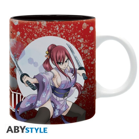 ABYstyle Fairy Tail Ceramic Mug 320ml - Erza & Jellal - Krūze