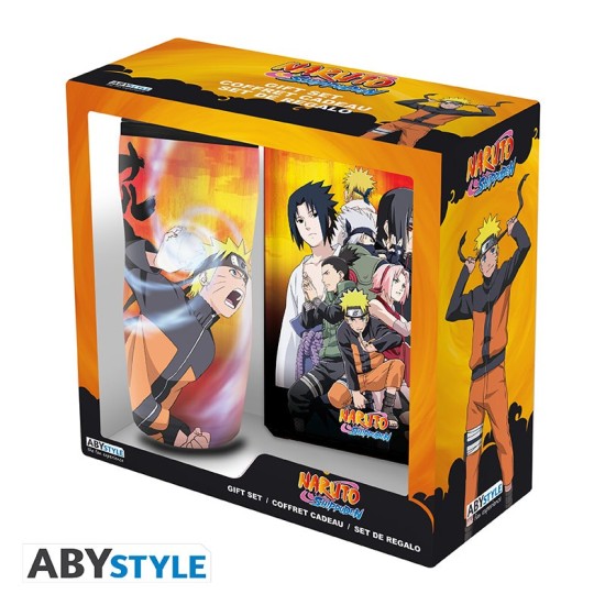 ABYstyle Naruto Shippuden Gift Set Thermos Mug / Notebook - Komplekts termokrūze / klade