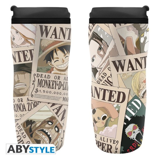 ABYstyle One Piece Thermos Mug 355ml - Wanted - Termokrūze