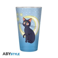 ABYstyle Sailor Moon Large Glass 400ml - Luna & Artemis