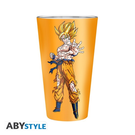 ABYstyle Dragon Ball Large Glass 400ml - Goku Super Saiyan - Glāze