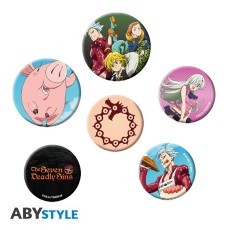 ABYstyle The Seven Deadly Sins Pin Badge Pack (6 pcs.) - Mix