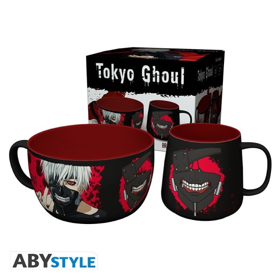 ABYstyle Tokyo Ghoul:re Set Bowl 850ml / Mug 350ml - Ken - Komplekts bļoda / krūze