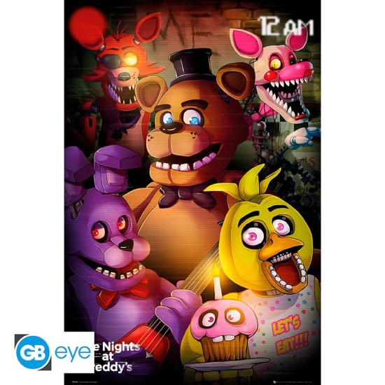 ABYstyle Five Nights at Freddy's Poster Maxi 91.5 x 61 cm - Group - Plakāts