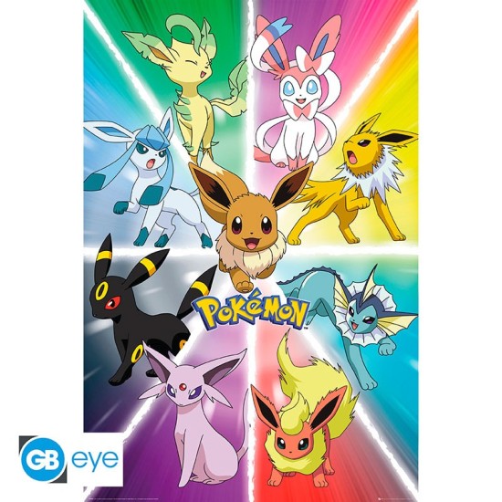 ABYstyle Pokemon Poster Maxi 91.5 x 61 cm - Eevee Evolution - Plakāts