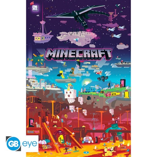 ABYstyle Minecraft Poster Maxi 91.5 x 61 cm - World Beyond - Plakāts