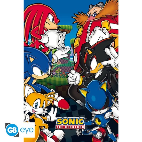 ABYstyle Sonic Poster Maxi 91.5 x 61 cm - Group - Plakāts