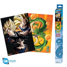 ABYstyle Dragon Ball Poster Chibi Set (2 pcs.) 52 x 38 cm - Goku & Shenron