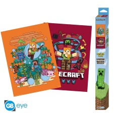 ABYstyle Minecraft Poster Chibi Set (2 pcs.) 52 x 38 cm - Core Minecraft - Два плаката