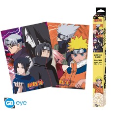 ABYstyle Naruto Shippuden Poster Chibi Set (2 pcs.) 52 x 38 cm - Konoha Ninjas & Deserters