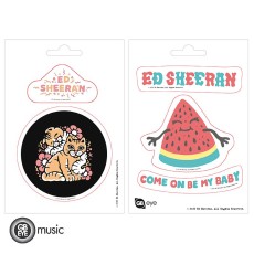 ABYstyle Ed Sheeran Stickers 2 sheets / 16 x 11cm - Set 1 - Uzlīmju komplekts