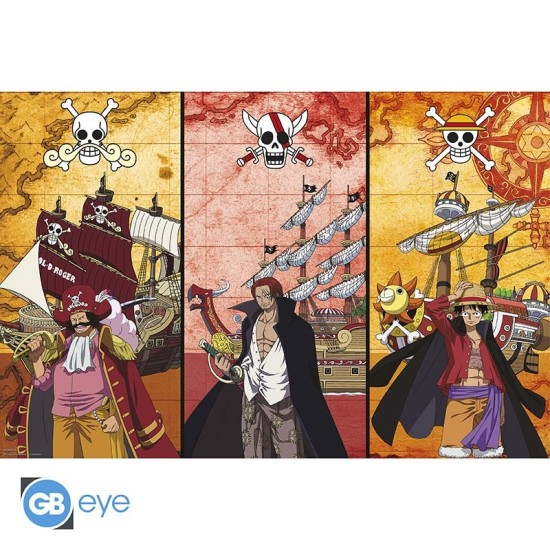 ABYstyle One Piece Poster Maxi 91.5 x 61 cm - Captains & Boats - Plakāts